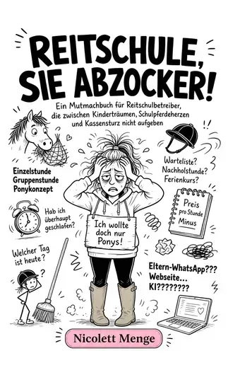 Buchcover „Reitschule, Sie Abzocker!“