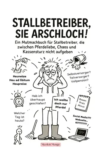 Buchcover „Stallbetreiber, Sie Arschloch!“
